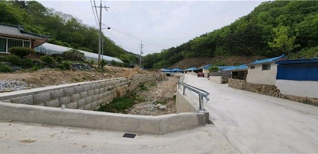 울진 망양천의 시공 후 모습. (사진=울진군)