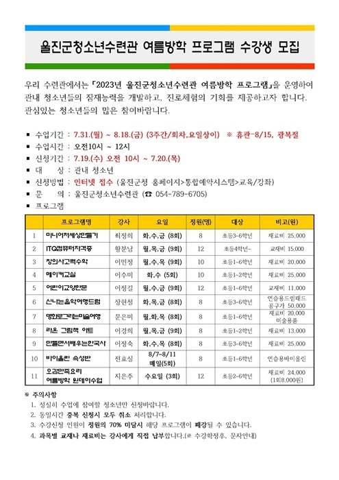 제공=울진군