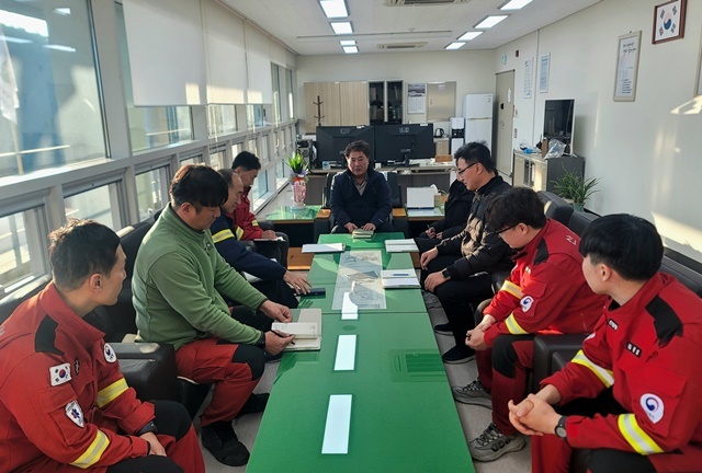 제6대 울진산림항공관리소 한금석 소장 취임식 모습. (사진=울진산림항공관리소)