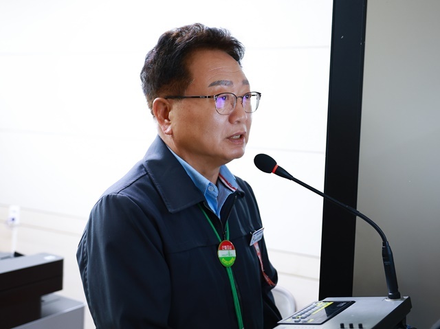 손병복 군수 방송 모습. (사진=울진군)